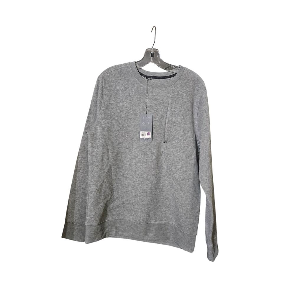 VRST Mens Fleece Crewneck Sweatshirt Grey Size Small